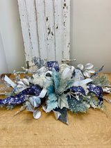 33" Frosted Holiday Grace Swag
