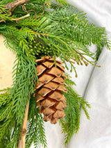 22" Real Touch Fine Pine Candle Ring