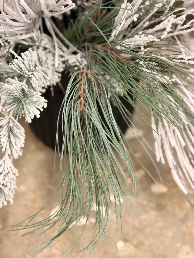 37" First Snow Fall Porch Pot