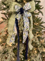 Frosted Evergreen Bow