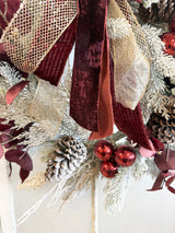 Glimmering Burgundy Wreath Kit