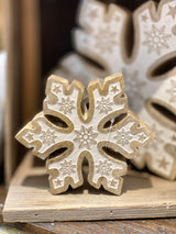 Mango Wood Snowflakes