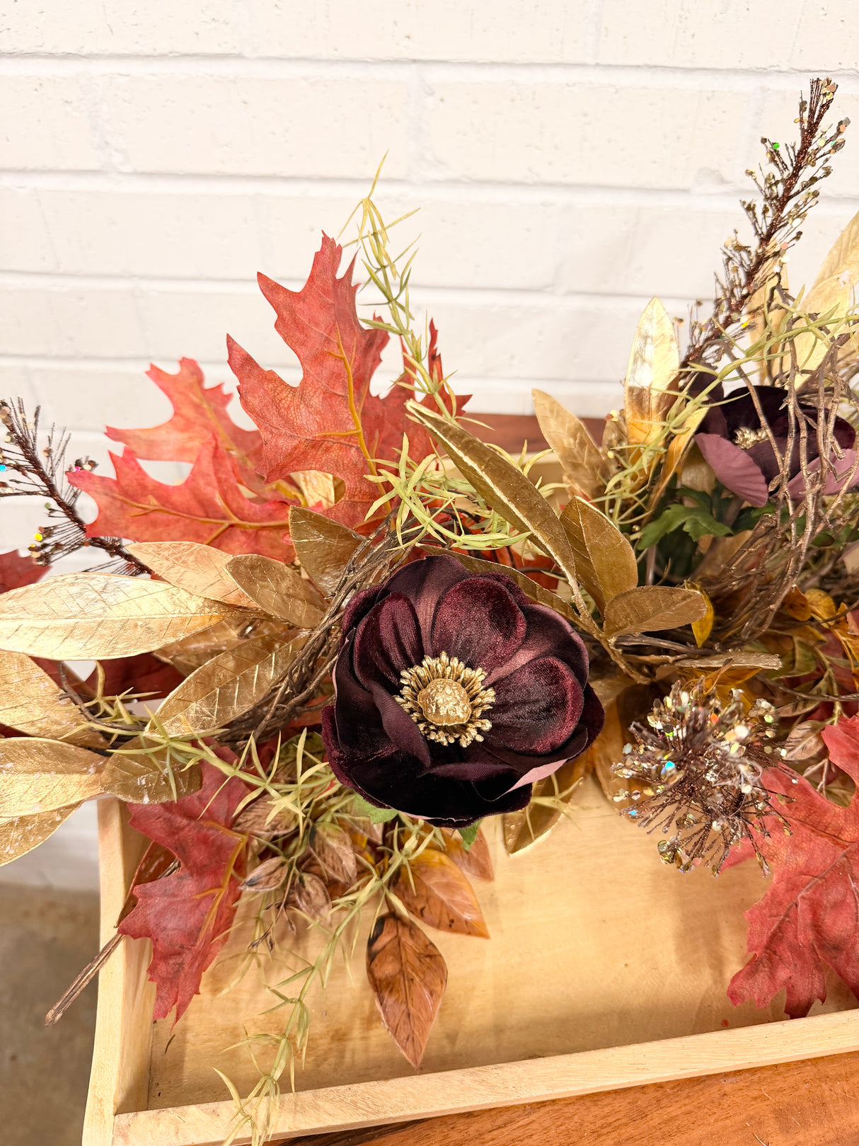 32" Sparkle of Fall Swag