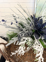 27" Bejeweled Poinsettia Centerpiece