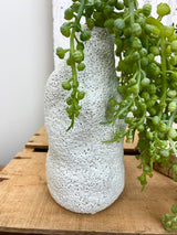 Coarse Stoneware Organic Vases Set of 2