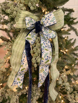Frosted Evergreen Bow