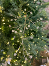 Clear Platinum Glitter Crystal Branch