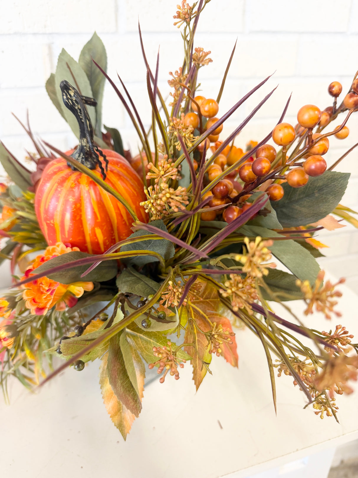 18" Hidden Pumpkin Centerpiece