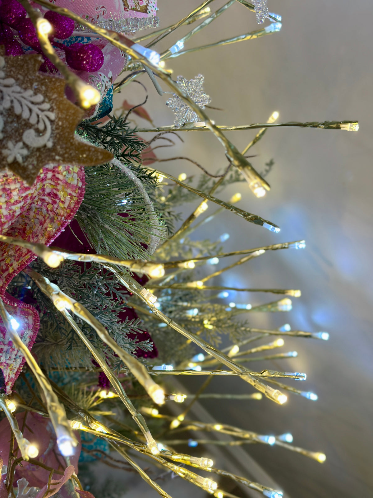 4' Champagne Birch Lighted Tree