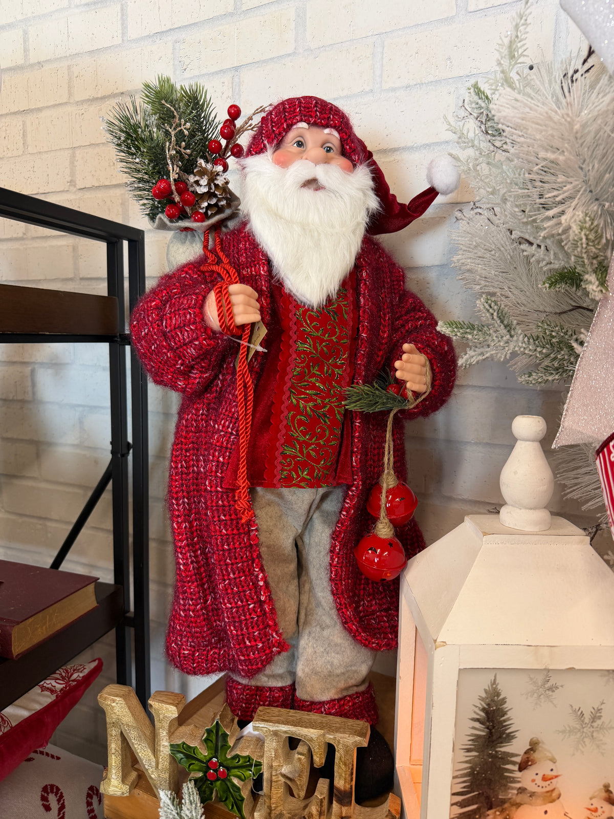 Red Multi Santa with Bell