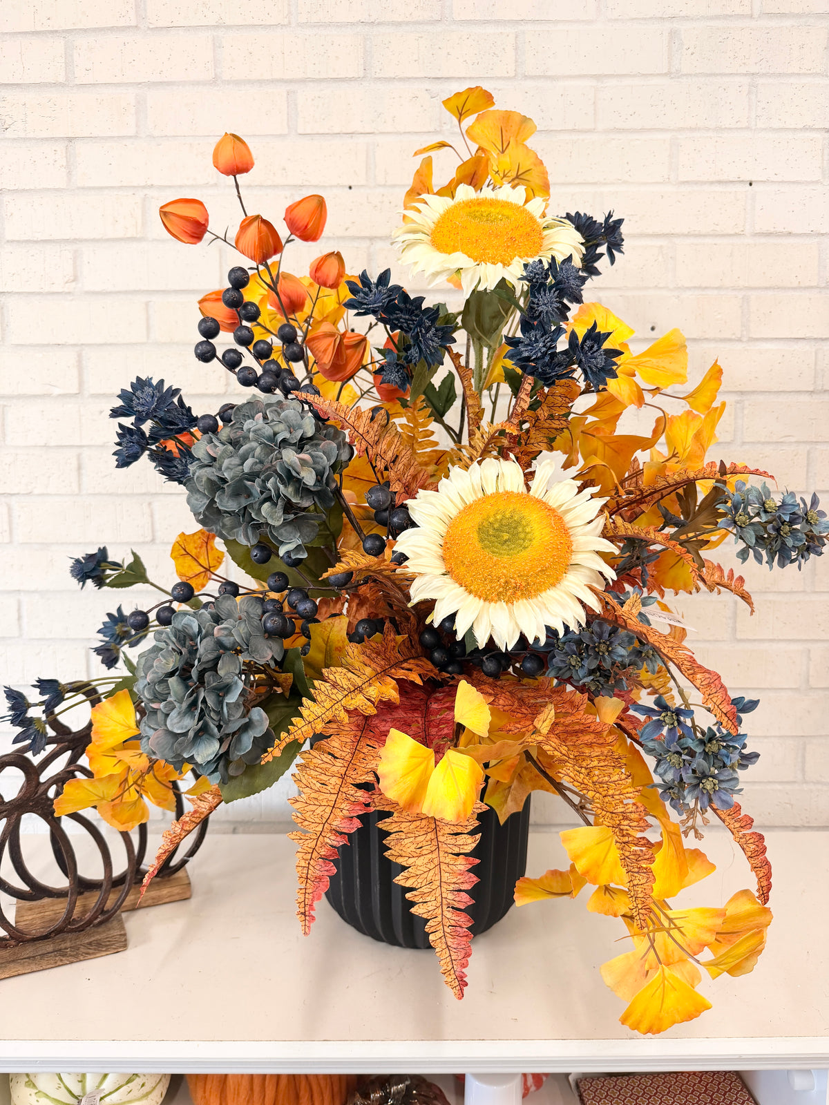33" Golden Autumn Sunset Porch Pot