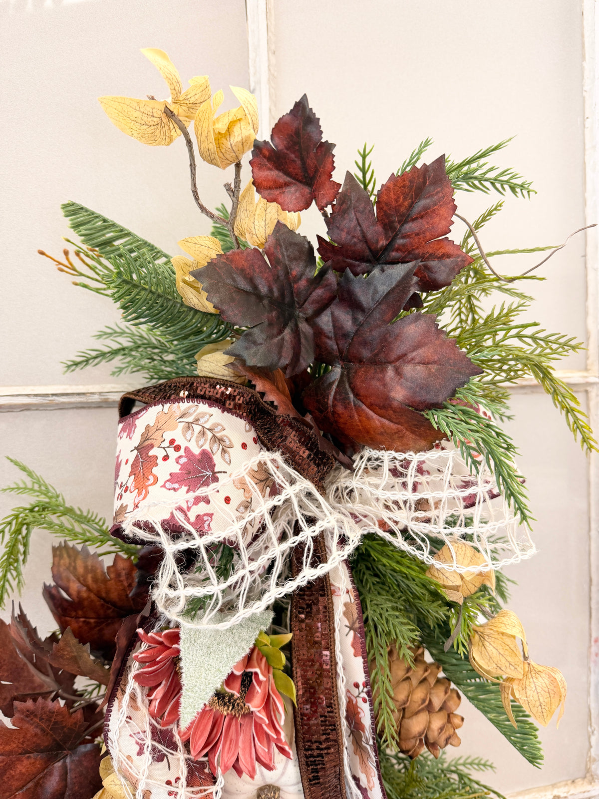 31" Fall Spice Teardrop Swag