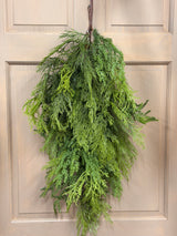 36" Deluxe Mixed Cedar Glitter Teardrop