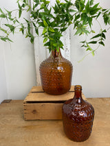 12L Topaz Relief Recycled Glass Vase