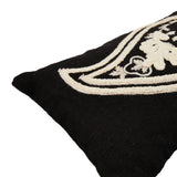 Embroidered Paisley Lumbar Pillow