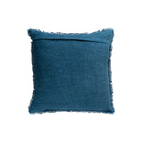 Blue Waves Stonewashed Linen Pillow