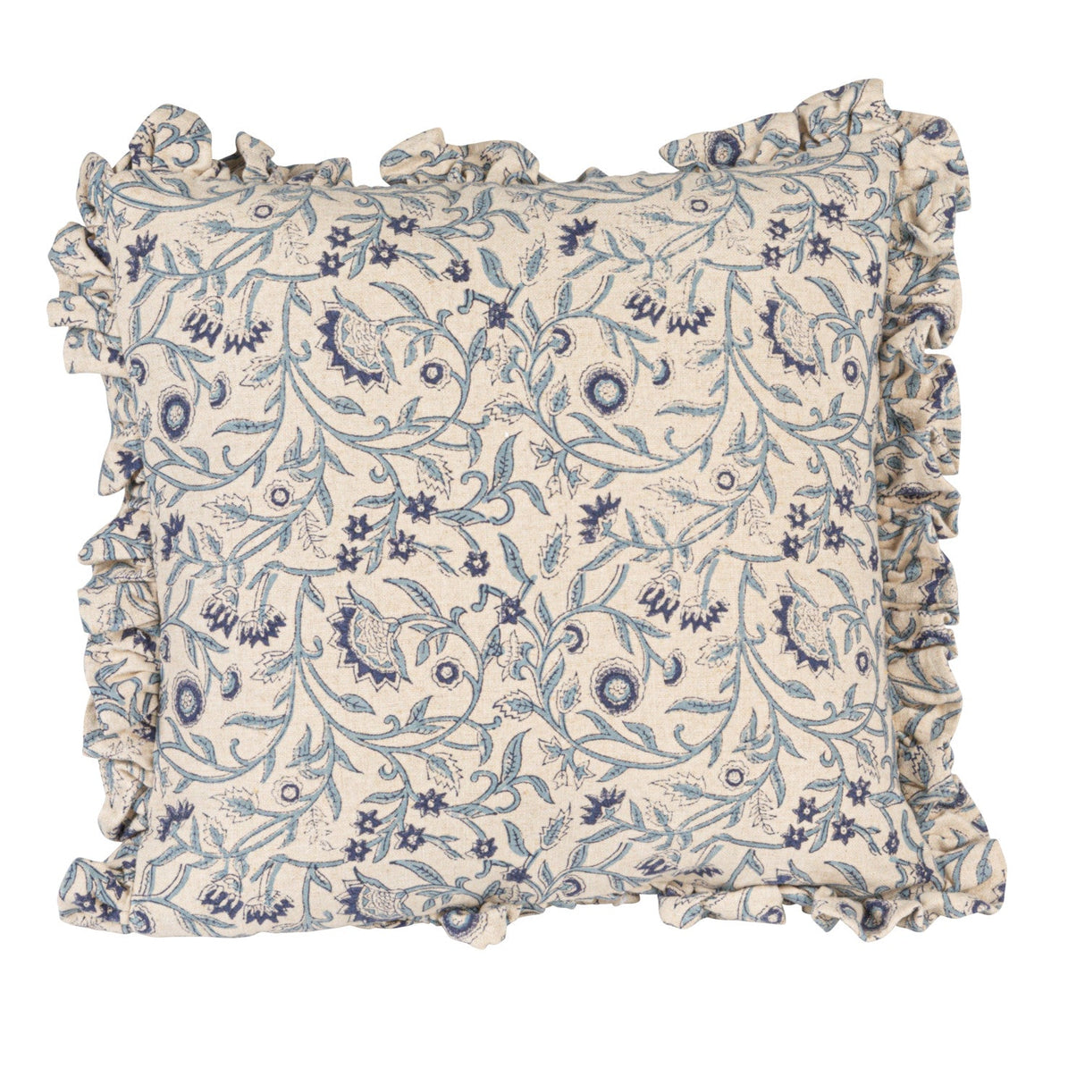 Block Printed Cotton Pillow