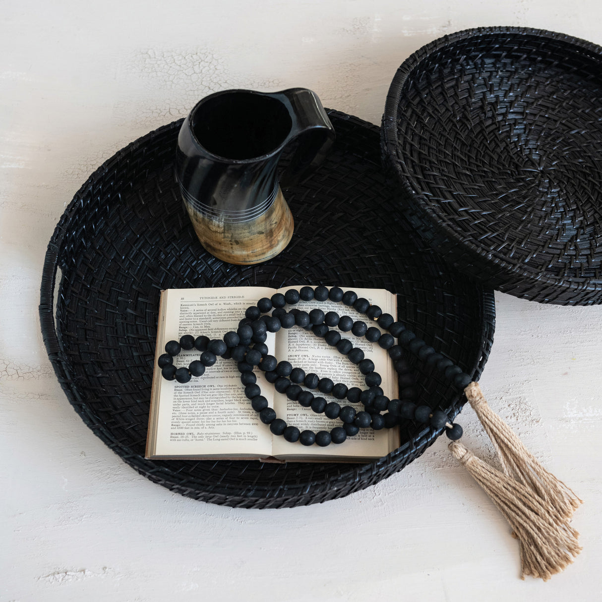 Black Bamboo Trays - 2 Sizes