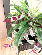 27" UV Protected Burgundy Falls Porch Pot