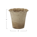Ruffled Terracotta Planter