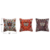 Botanical Velvet Pillow - 3 Colors