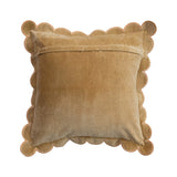 Scalloped Velvet Pillow