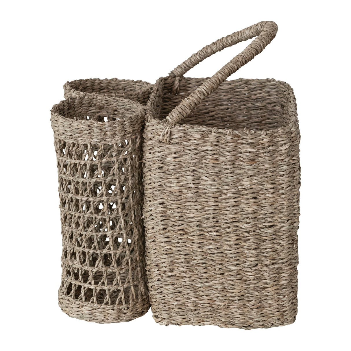 Seagrass Basket with Bottle Holders