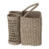 Seagrass Basket with Bottle Holders