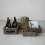 Hand-Woven Rattan Nesting Baskets - 2 Sizes