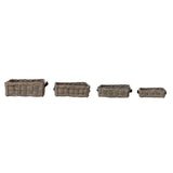 Hand-Woven Rattan Nesting Baskets - 2 Sizes