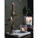 Gerbera Daisy Recycled Glass Candle Holder