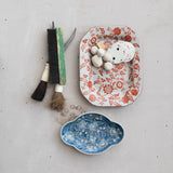 Botanical Stoneware Oblong Tray
