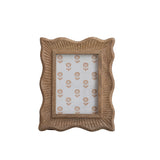 Scalloped Mango Wood Photo Frame