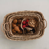 Hand-Woven Rattan Nesting Baskets - 3 Sizes