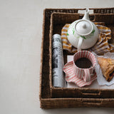 Hand-Woven Rattan Trays with Handles - 2 Sizes