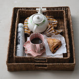 Hand-Woven Rattan Trays with Handles - 2 Sizes