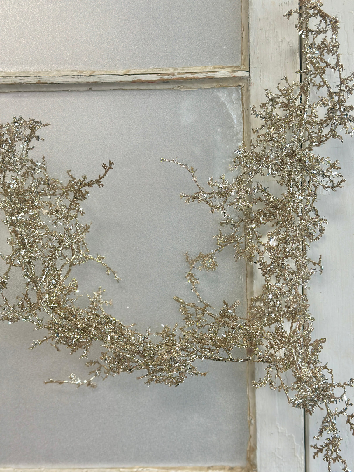 6' Sparkling Angel Fern Garland