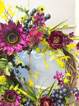 25" Purple Rain Garden Wreath
