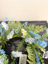 Mixed Flower Mini Blue Candle Ring