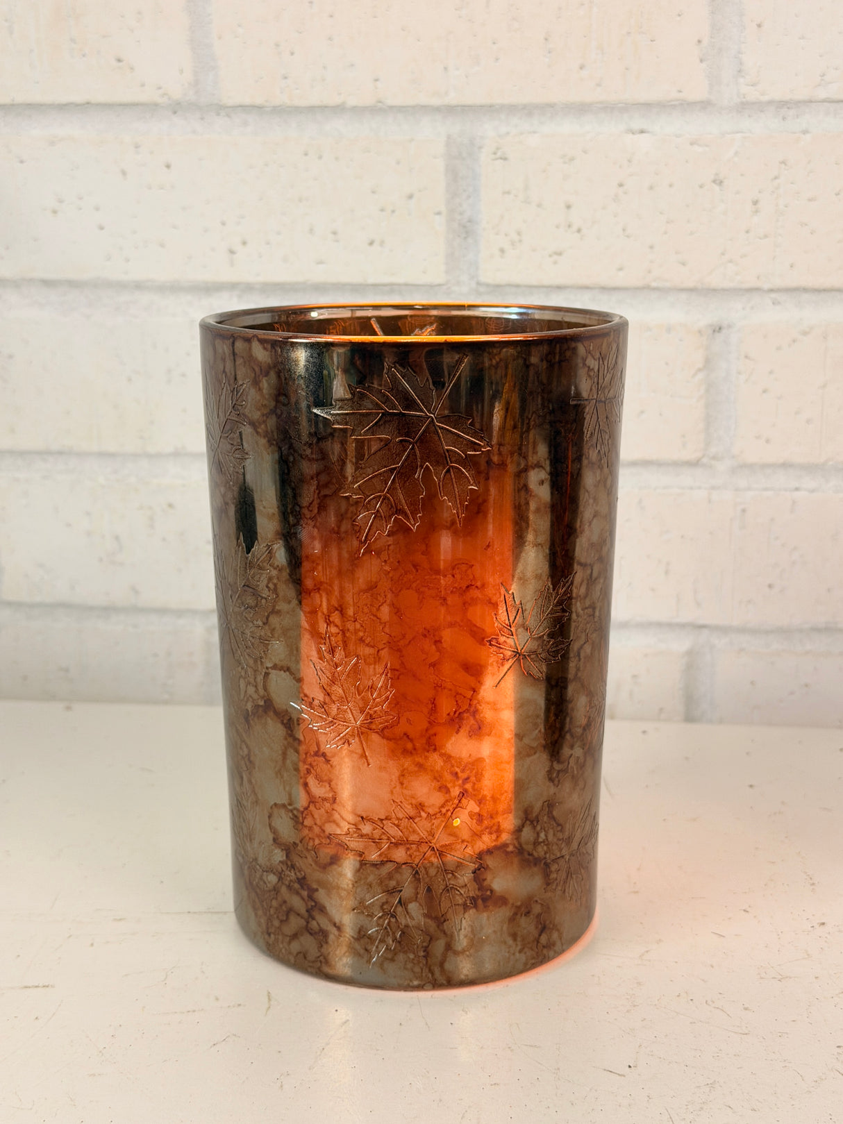 Fall Leaves Autumn Candle Holder- 2 Sizes