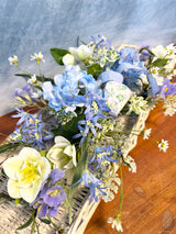 32" Blue Birds Singing Swag