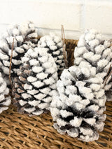 Natural Snow Pine Cone Bag