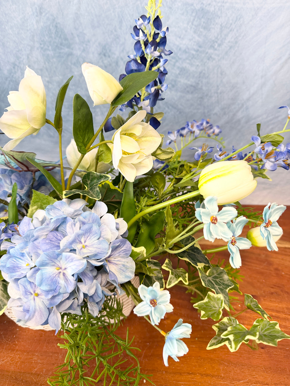 24" Blue Skies Centerpiece