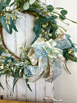 12" Vintage Meadow Mist Bow