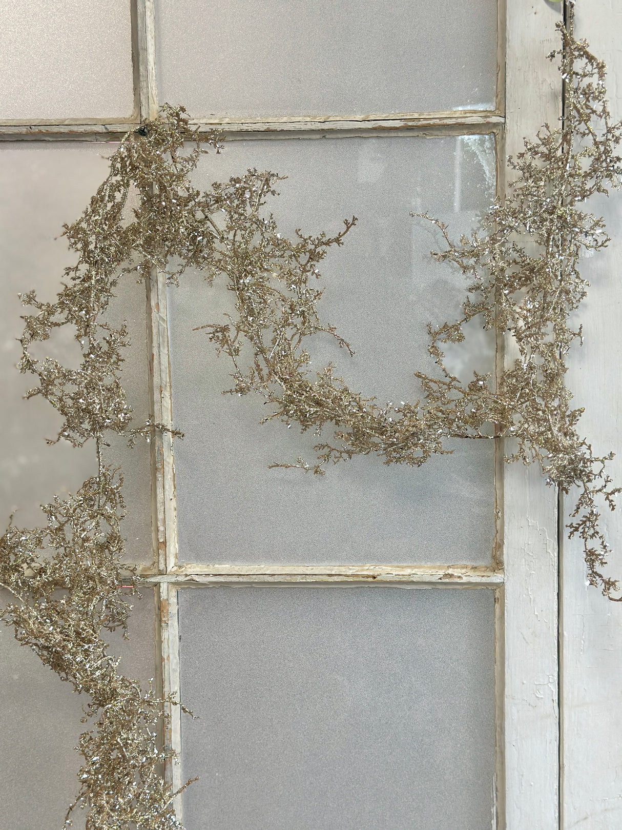 6' Sparkling Angel Fern Garland