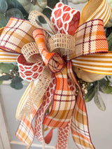 22" Fall Plaid Bow