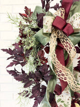 23" Moss & Merlot Wreath