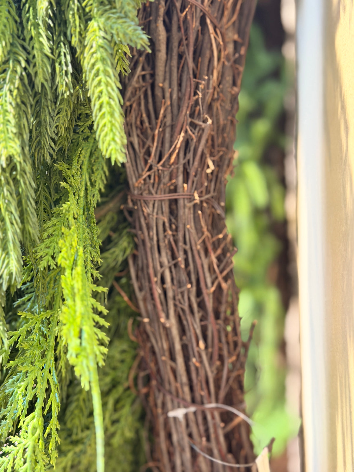 36" Real Touch Cedar & Norfolk Pine Wreath