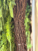36" Real Touch Cedar & Norfolk Pine Wreath