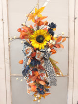 33" Fall In Full Bloom Swag